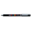 Uni Posca Paint Marker 0.7mm Ultra-Fine Pin Tip Silver, PC1MR
